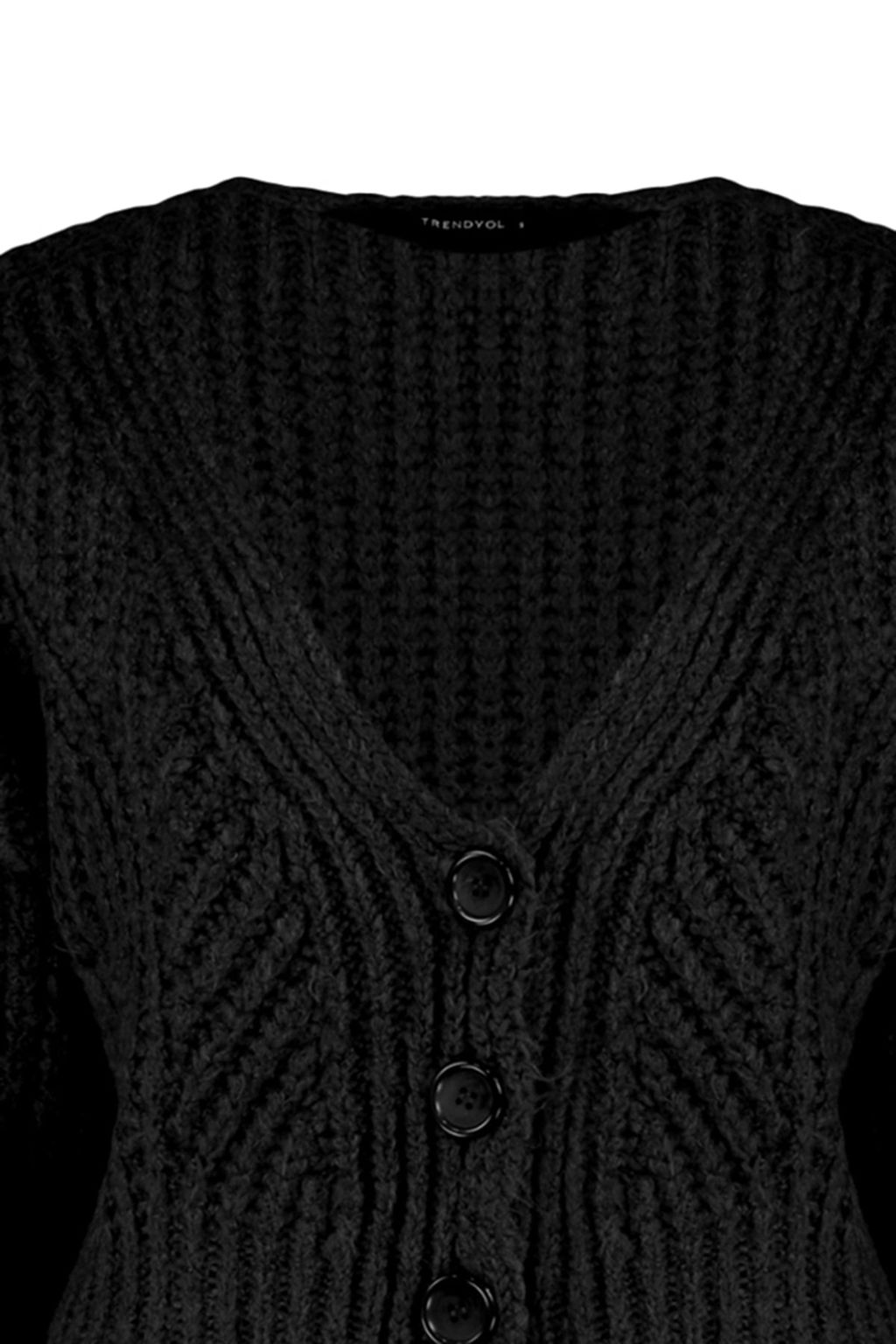 TRENDYOLMILLA Indigo Yumusak Dokulu Crop Triko H?rka TWOAW21HI0017  фото 8