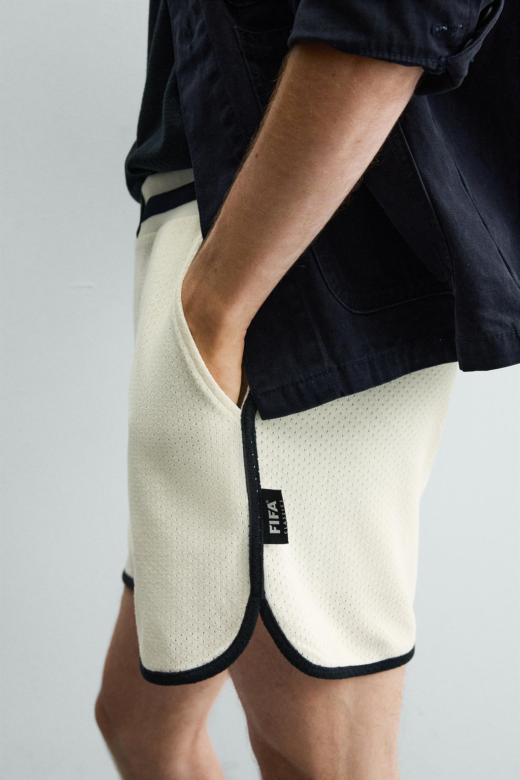 BERMUDA RELAXED FIT CINTUR?N / Beige oscuro - Zara фото 7