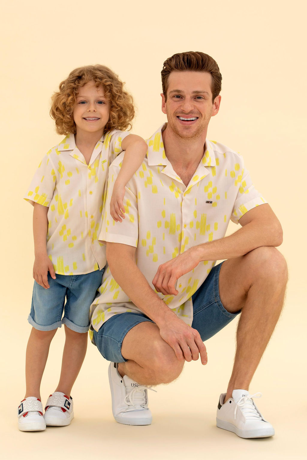 U. S. Polo Assn Мужская рубашка с коротким рукавом цвета экрю - U.s. polo assn фото 2