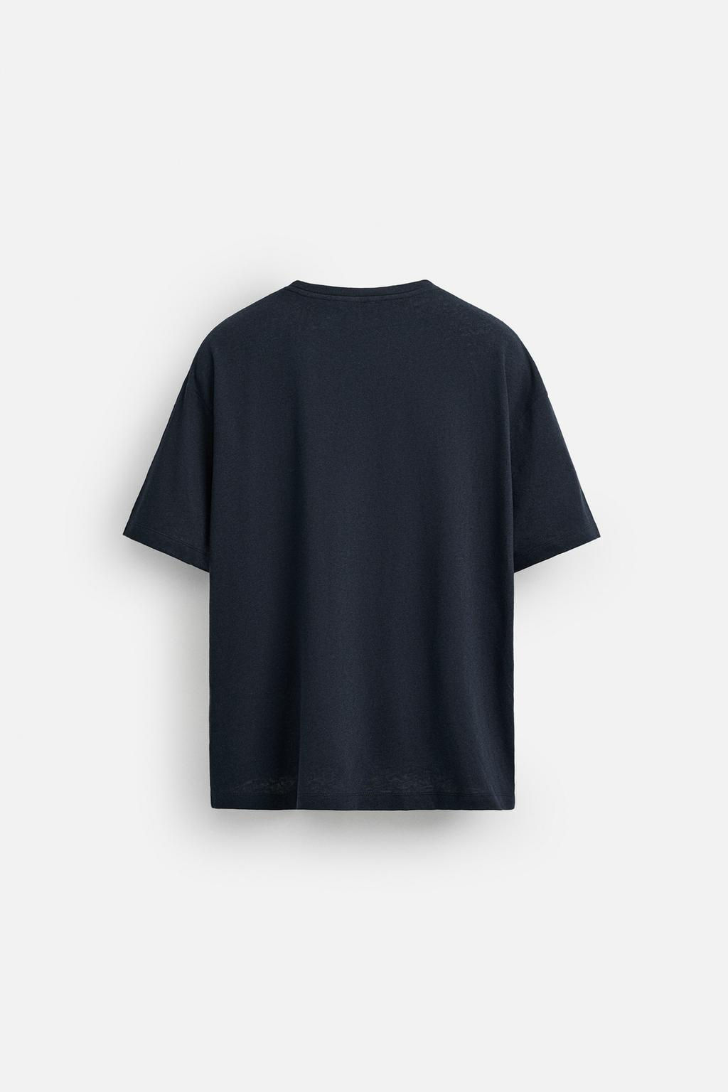 LINEN - COTTON T-SHIRT - Zara фото 24