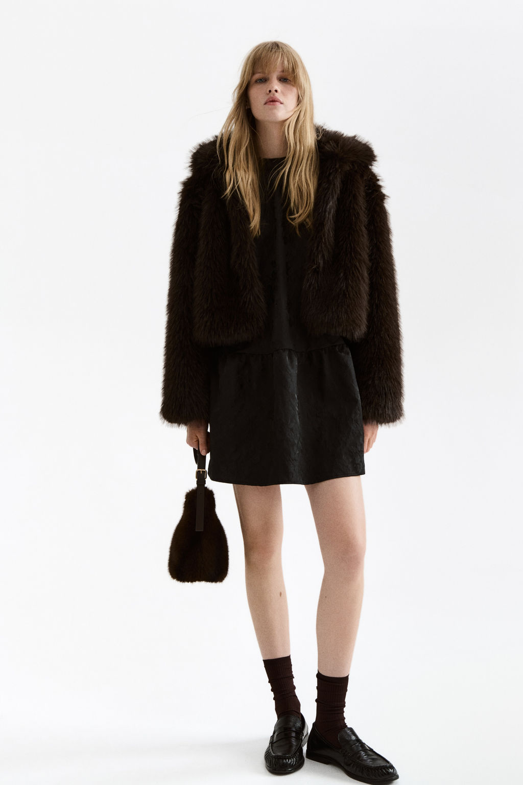 Chaqueta cropped efecto pelo - H&m фото 6