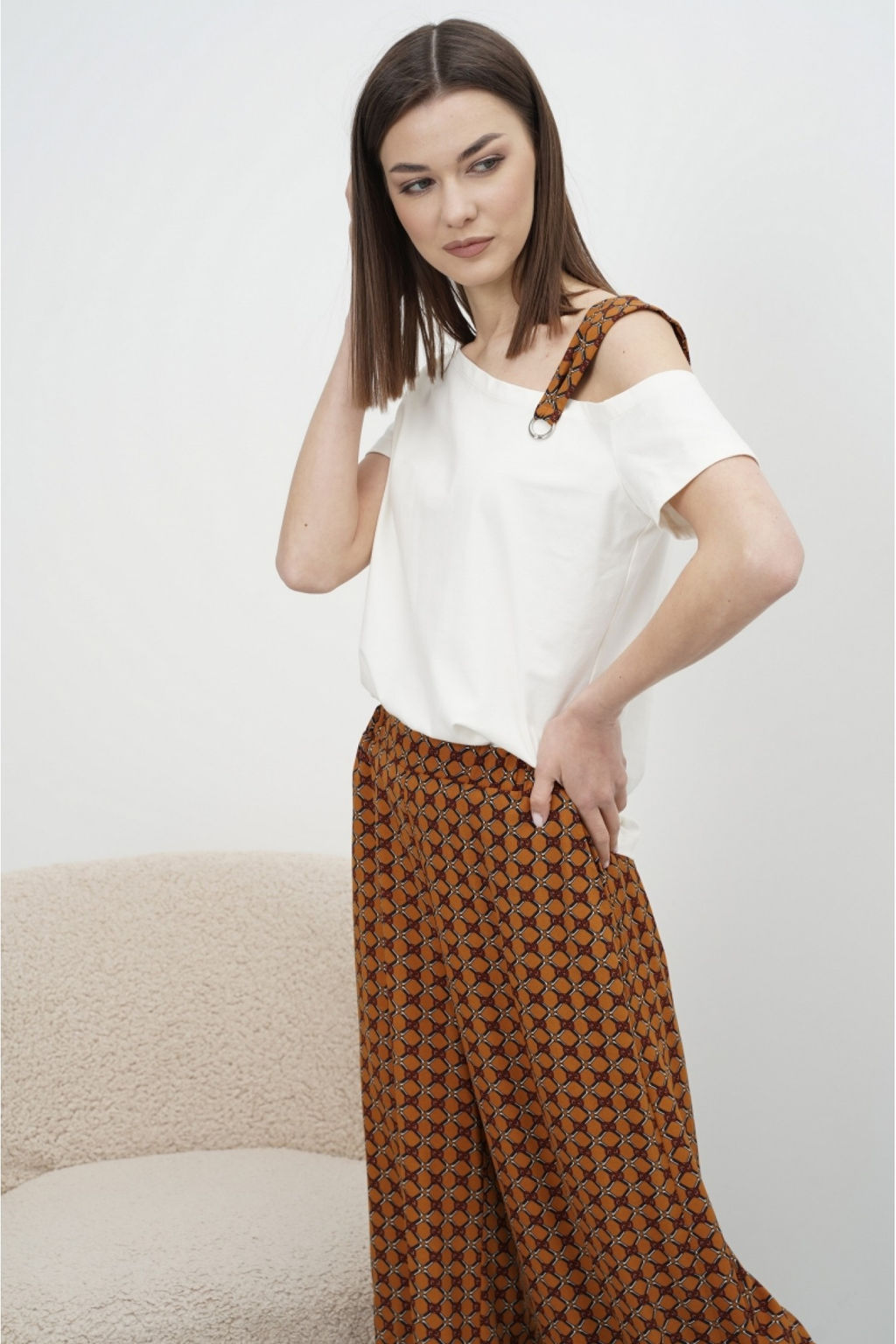 Костюм брючный 4199 рыжий - Fantazia mod фото 2