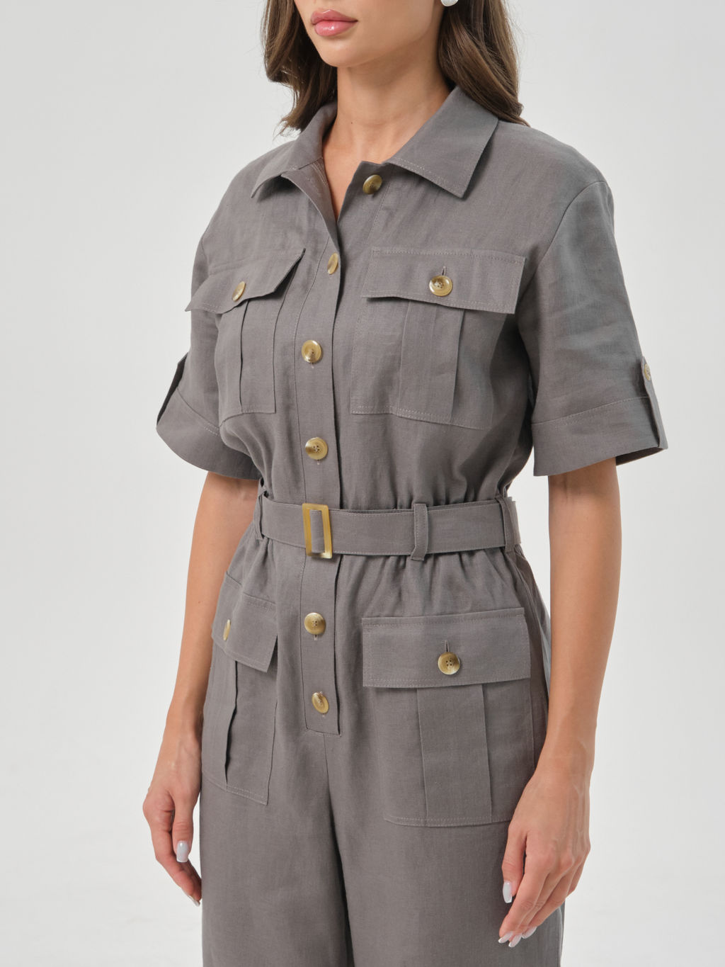 Комбинезон льняной - Stilla фото 11