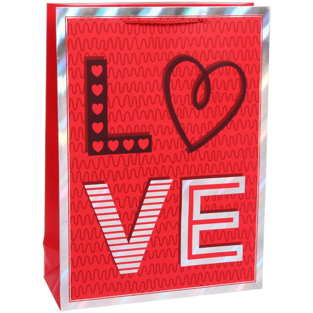 Пакет подарочный "My love" 31*42*12 см