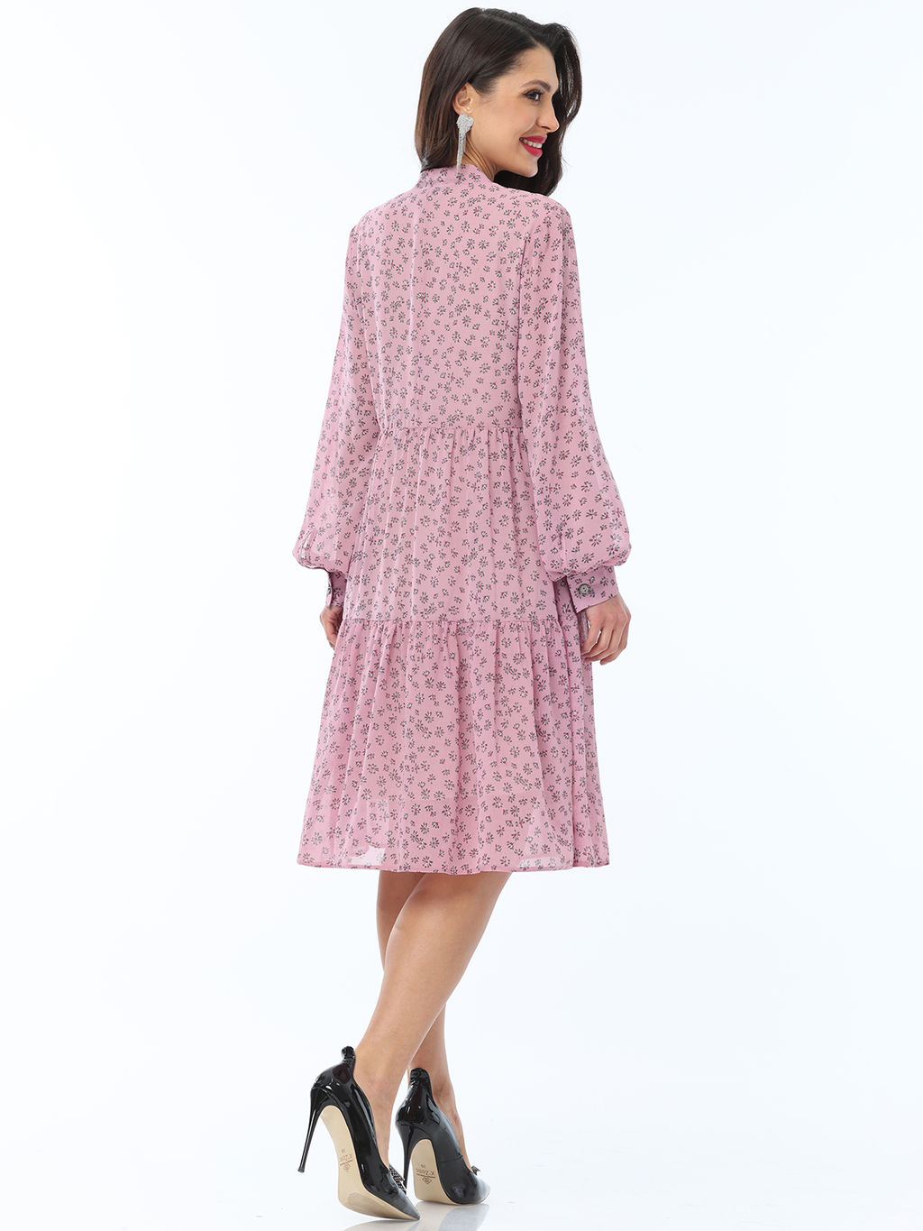 Многоярусное платье с бантом - Dstrend фото 4