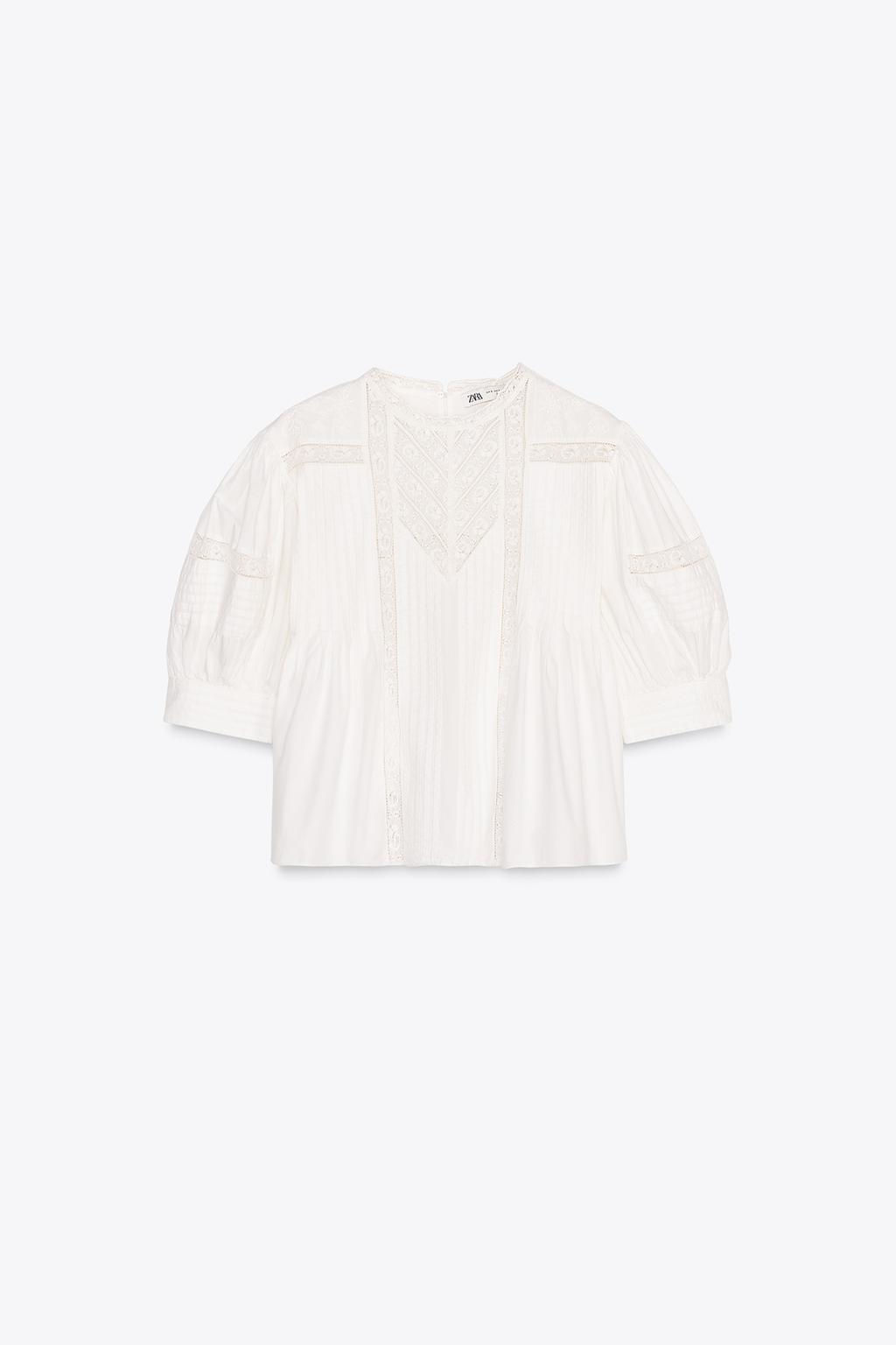 ZW COLLECTION LACE BLOUSE - Zara фото 6