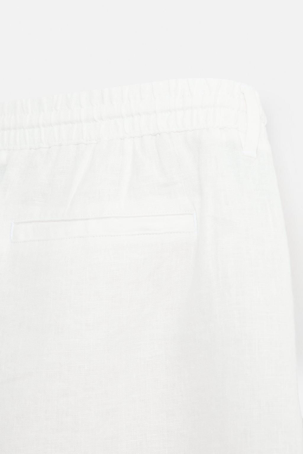 100% LINEN BERMUDA SHORTS - Zara фото 9