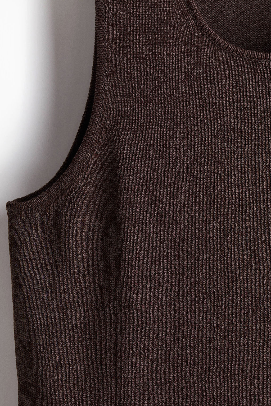 Camiseta sin mangas en punto vaporoso Regular Fit - H&m фото 2