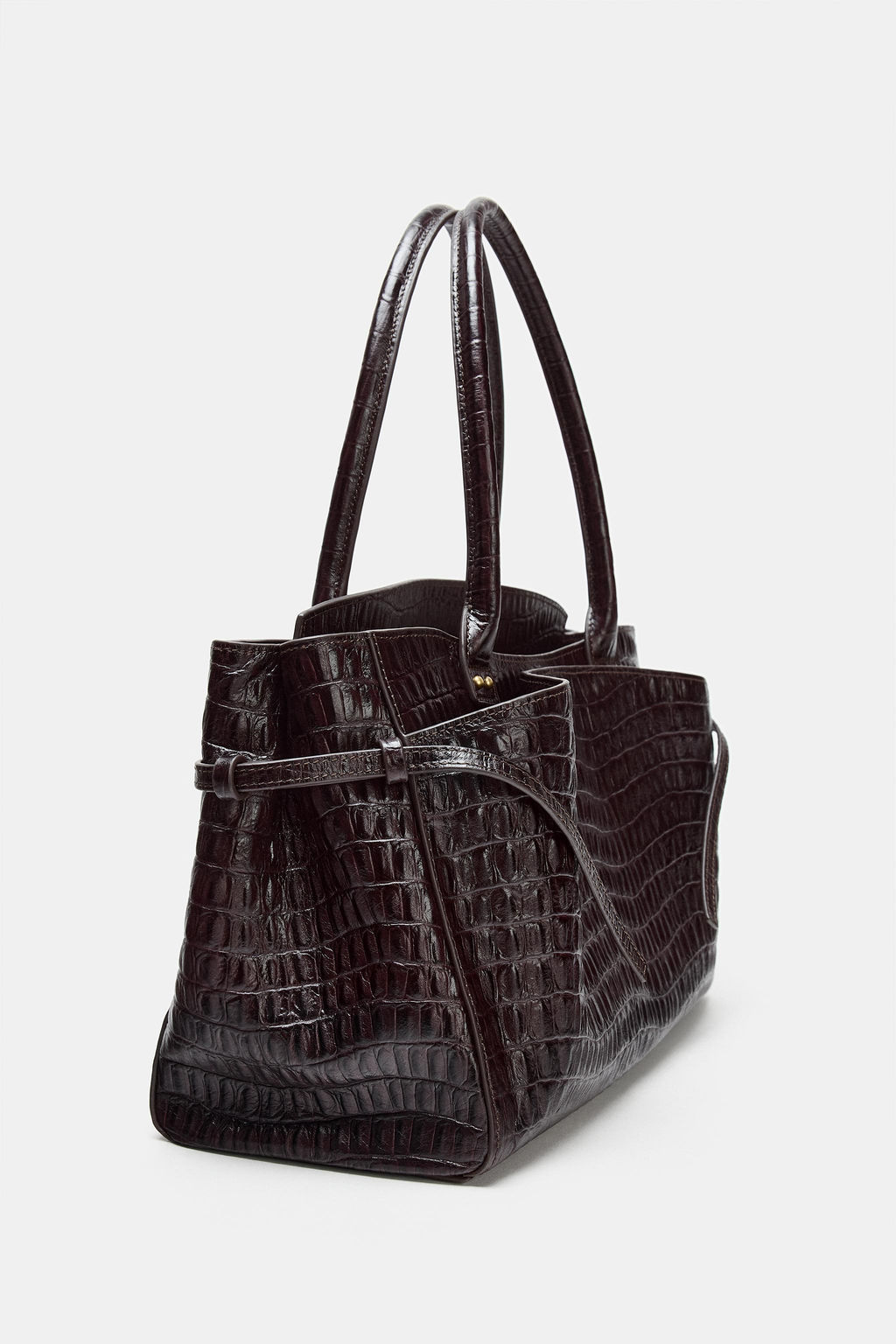 EMBOSSED LEATHER CITY BAG - Zara фото 6