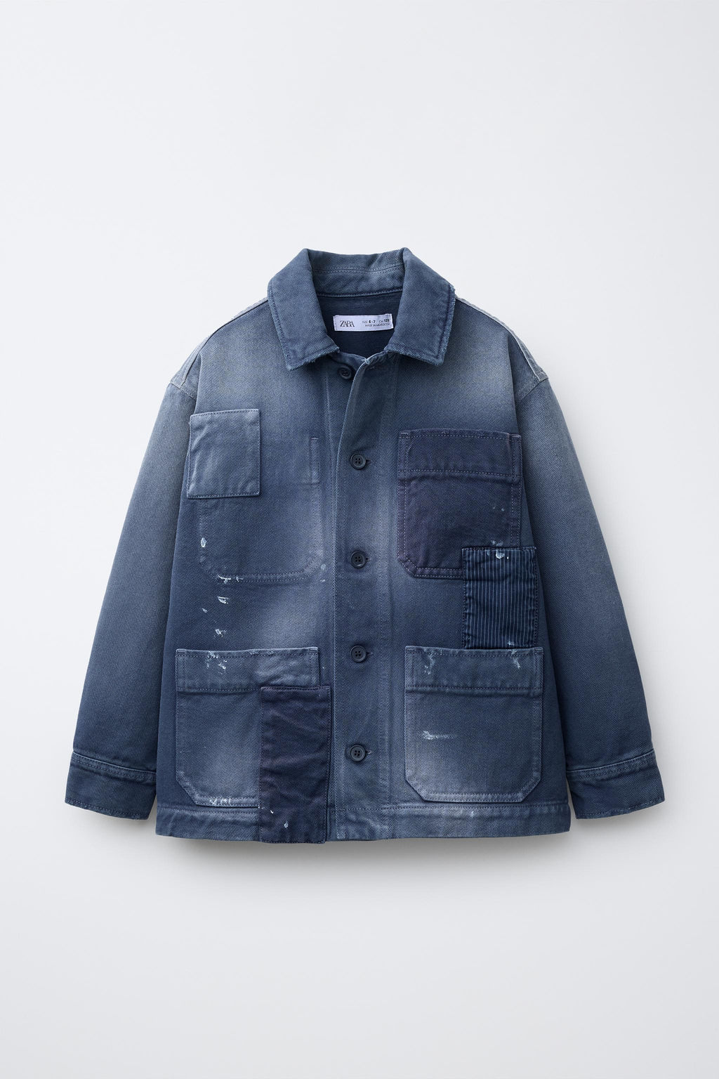 SOBRECAMISA EFECTO LAVADO / Azul - Zara фото 3