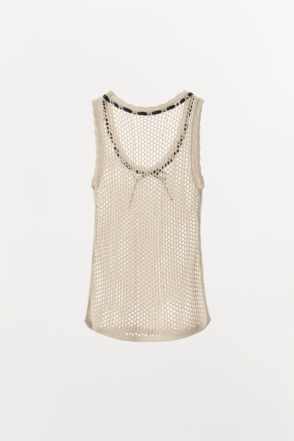 CONTRAST BOW OPEN KNIT T-SHIRT - Zara фото 4