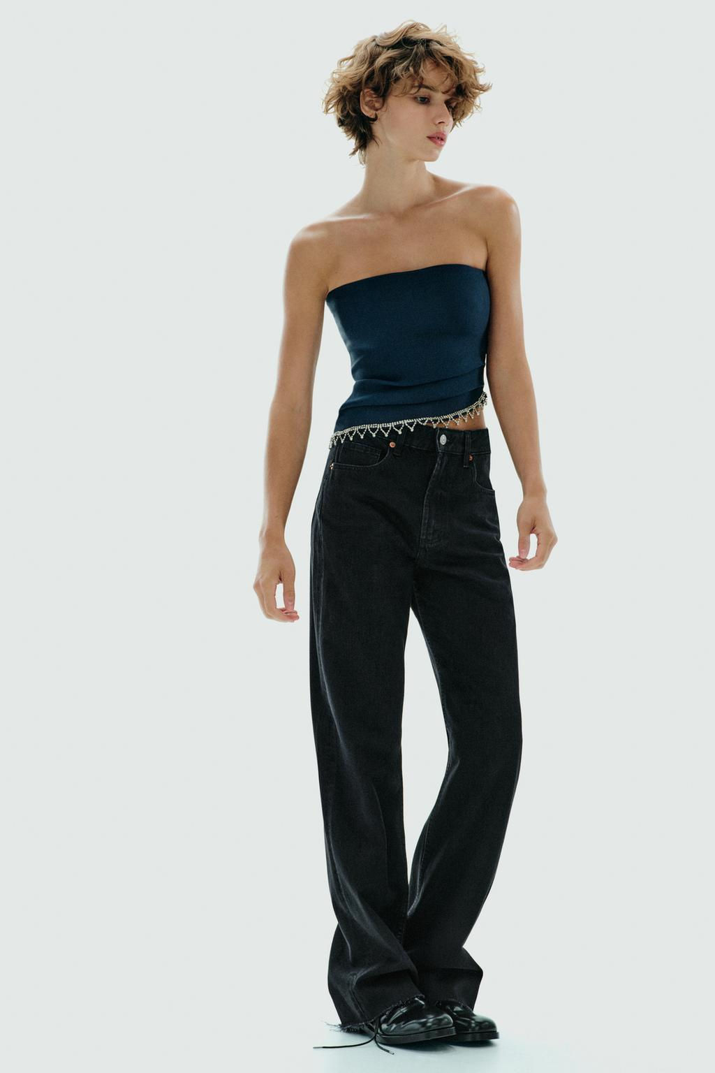 JEWEL STRAPLESS TOP - Zara фото 18