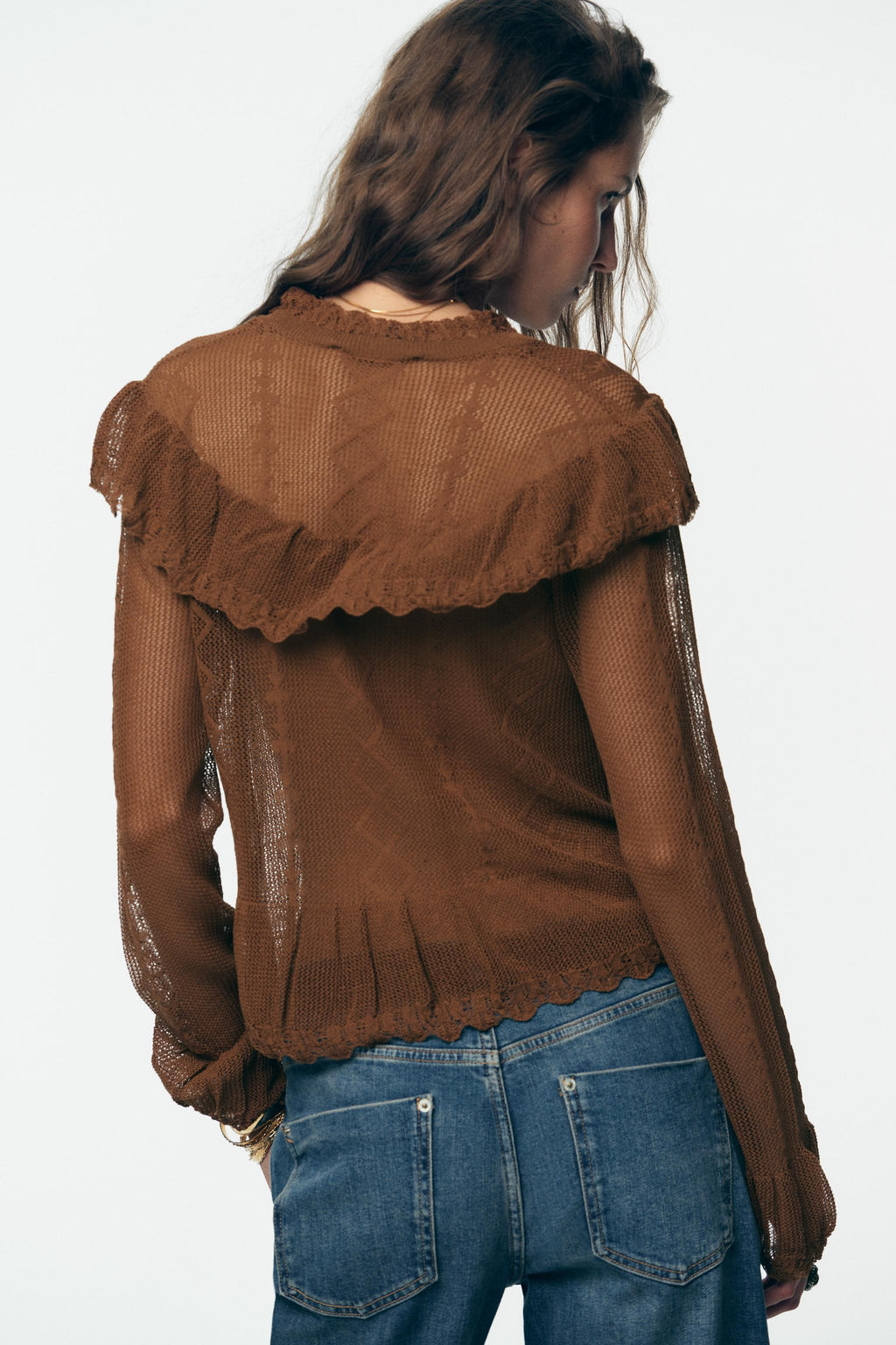 POINTELLE KNIT ROMANTIC CARDIGAN - Zara фото 4