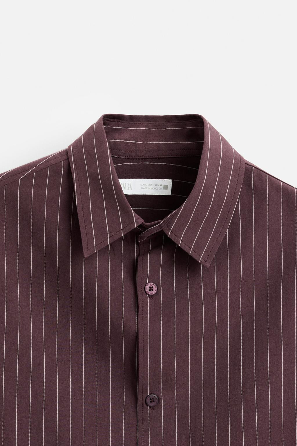 STRIPED COTTON SHIRT - Zara фото 11