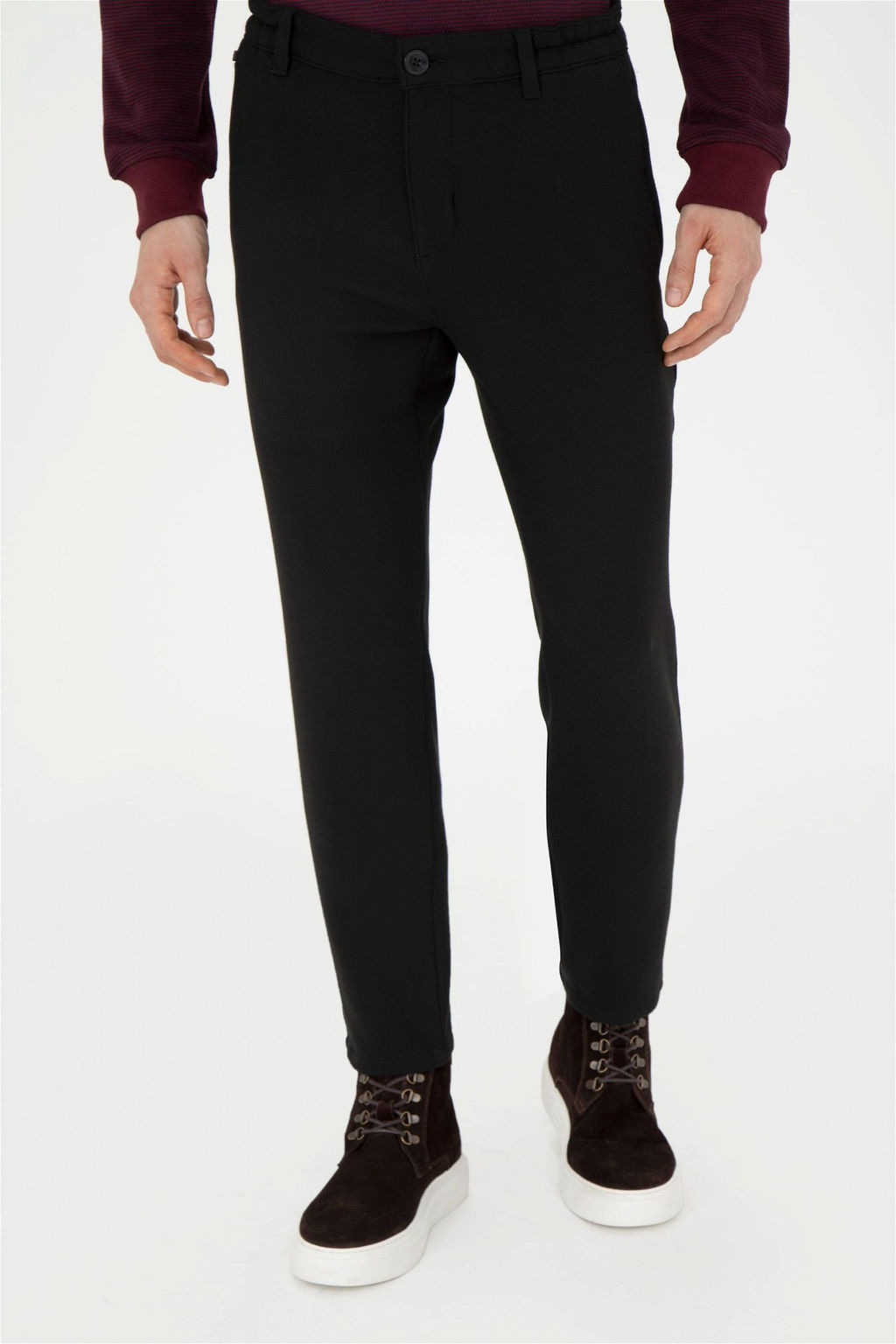 U. S. Polo Assn / Мужские черные брюки из плотной ткани - U.s. polo assn фото 2