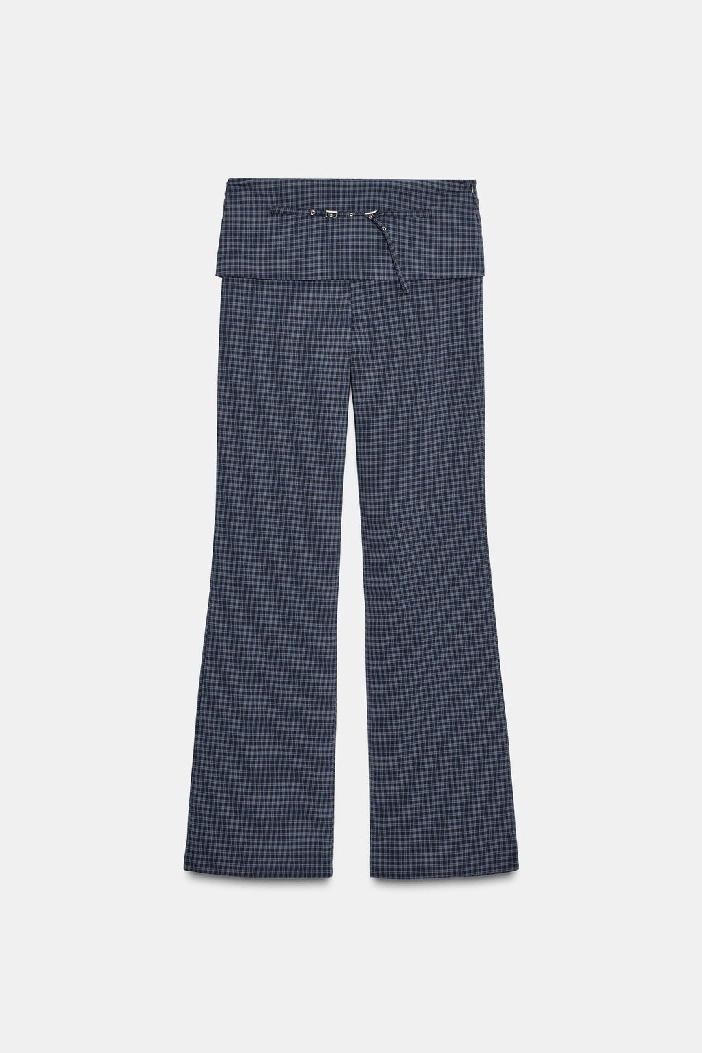 CHECKED TROUSERS WITH BELT - Zara фото 7
