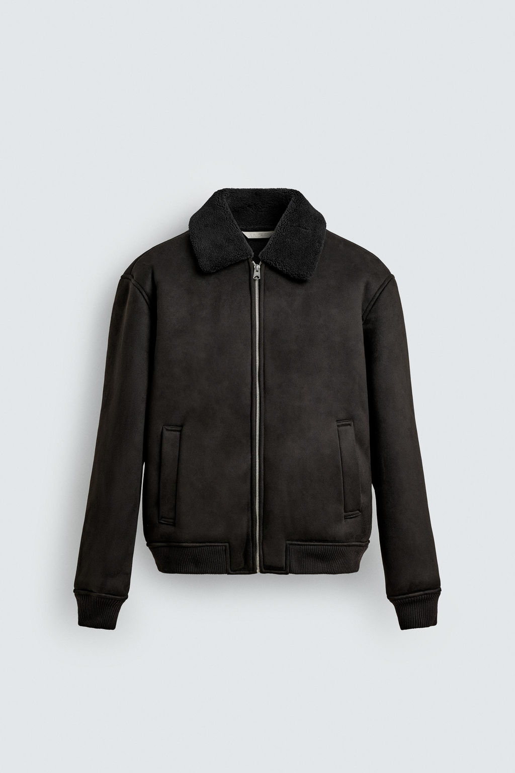 FAUX SUEDE JACKET WITH FAUX SHEARLING - Zara фото 7