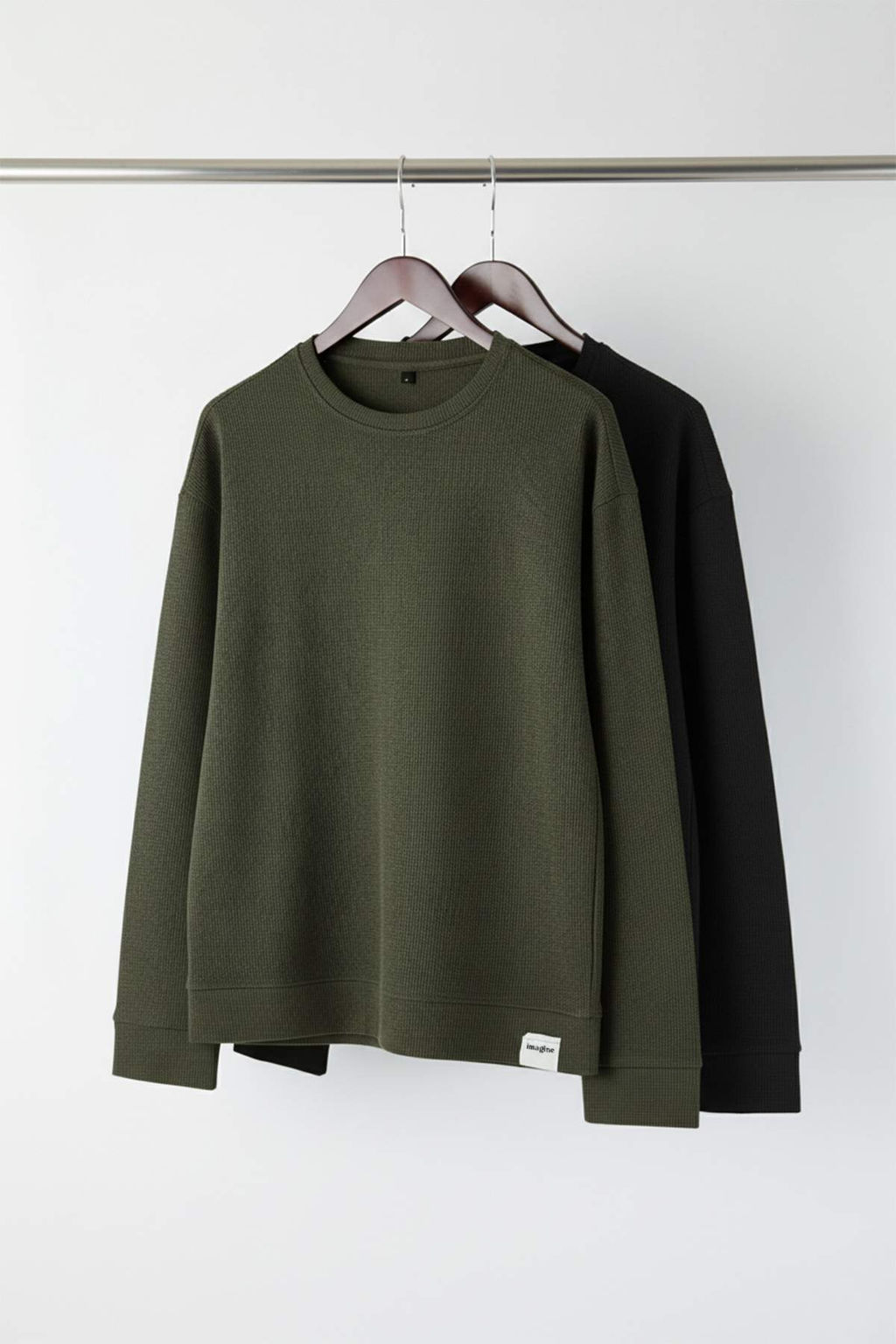 TRENDYOL MAN Siyah-Gri Melanj 2li Paket Oversize/Genis Kesim Ici Polar/S?cak Tutan Sweatshirt TMNAW24SW00001 - Trendyolmilla фото 24