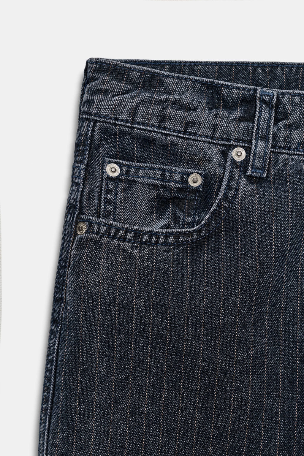 ZW COLLECTION HIGH-WAIST FLARED STRIPED JEANS - Zara фото 7