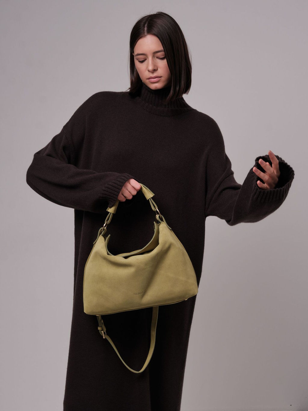 Замшевая сумка Deboro 30900 киви