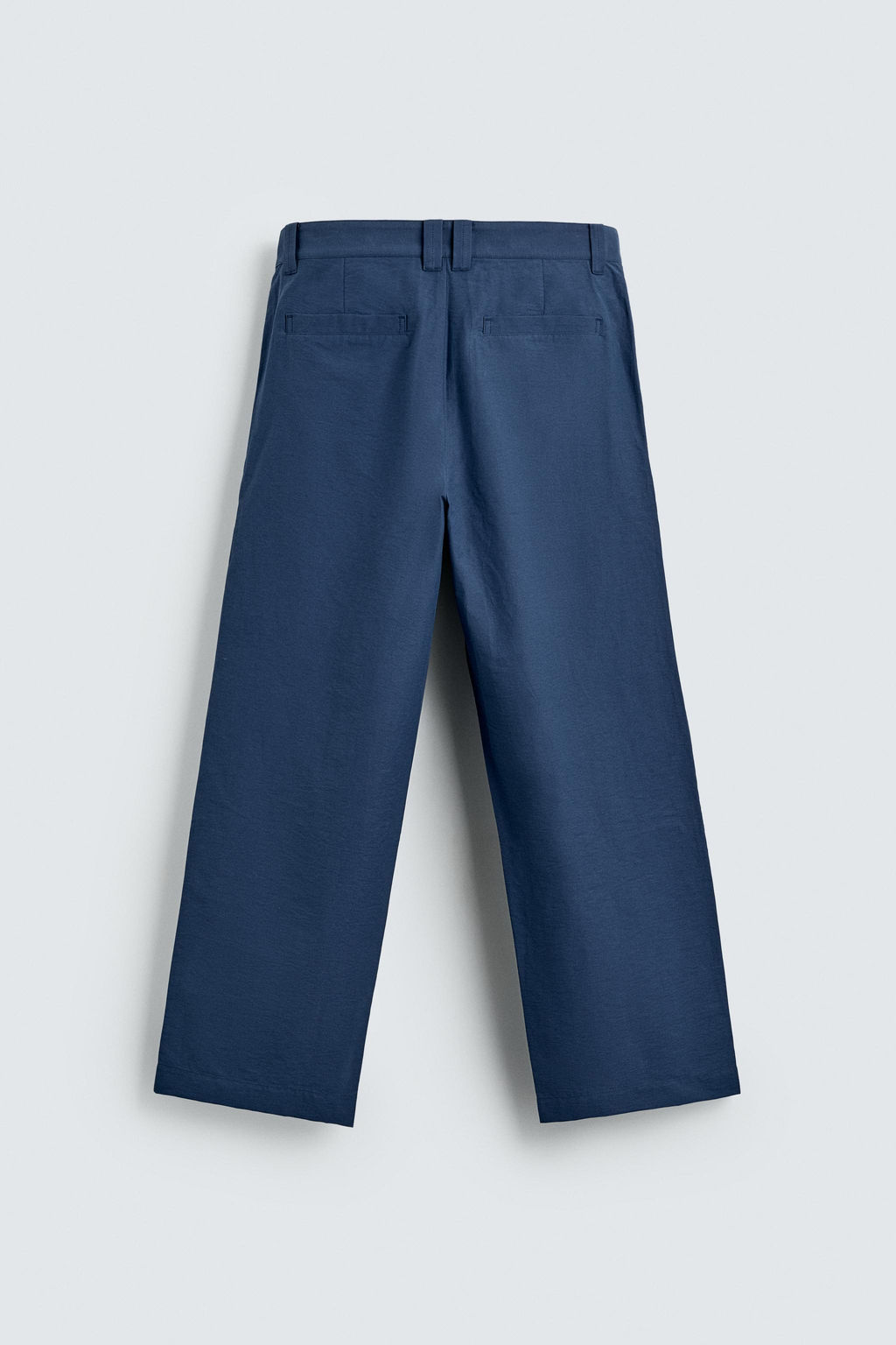 PANTAL?N WIDE FIT PLIEGUES / Azul - Zara фото 8