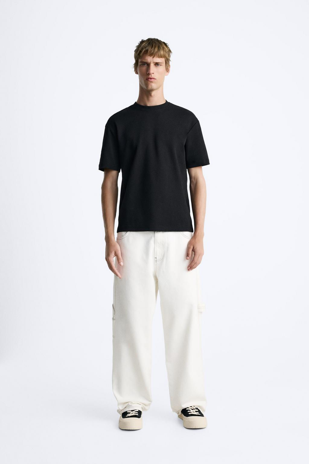 BAGGY JEANS WITH TOPSTITCHING