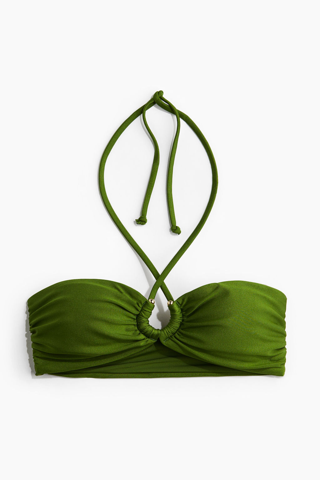 Top de bikini halter con relleno