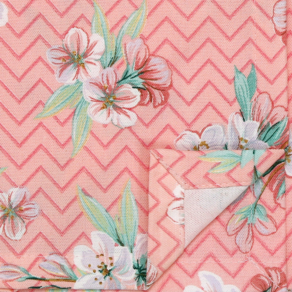 Жасмин, фламинго/зигзаг Скатерть 120х145см, длина стола до 105см, на 4 персоны, хлопок Премиум 186г/м2, Домашняя мода (Россия)  фото 3