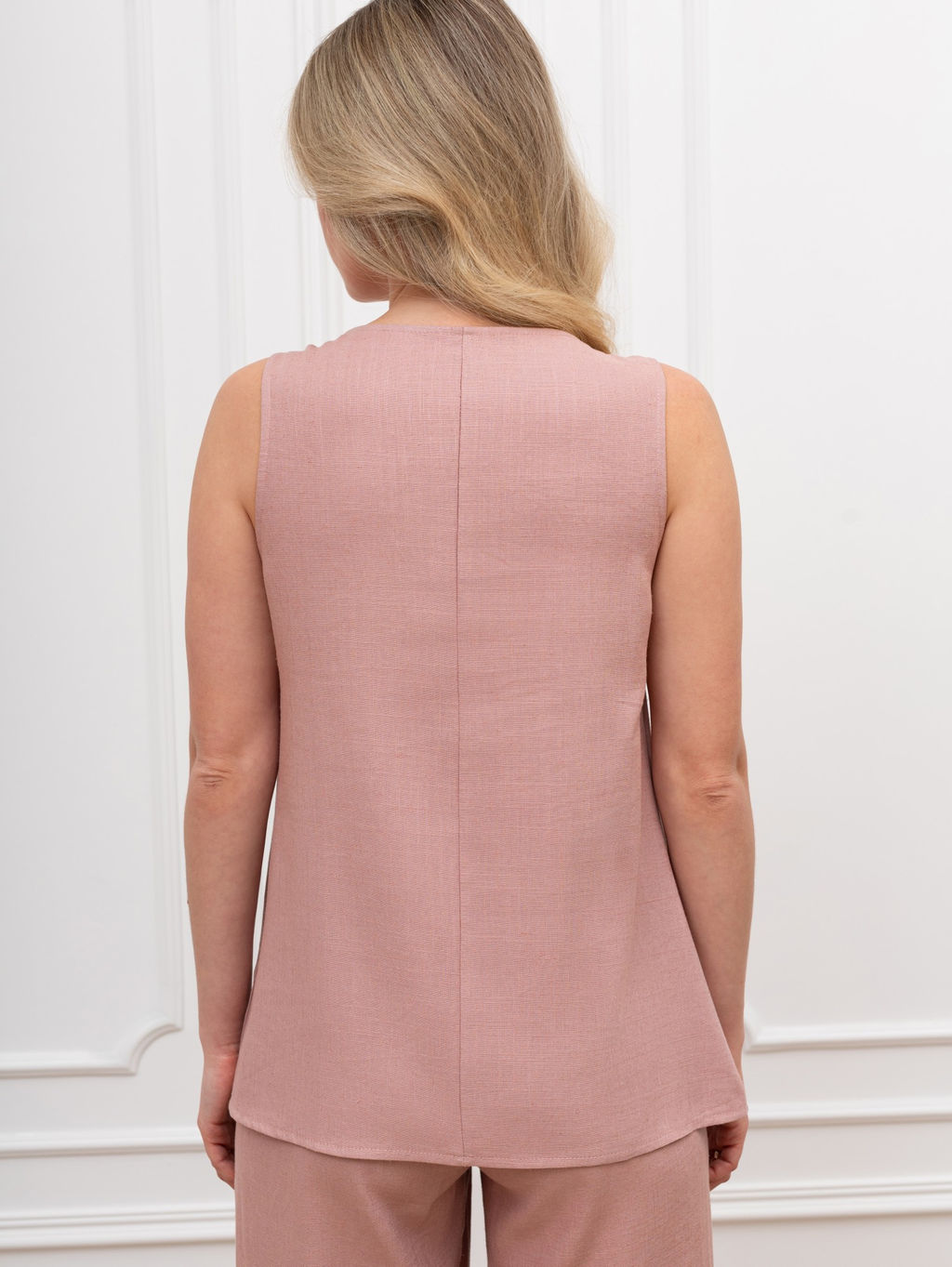 Блузка (топ) Сибелла-4 из вискозы со льном - Виотекс фото 36