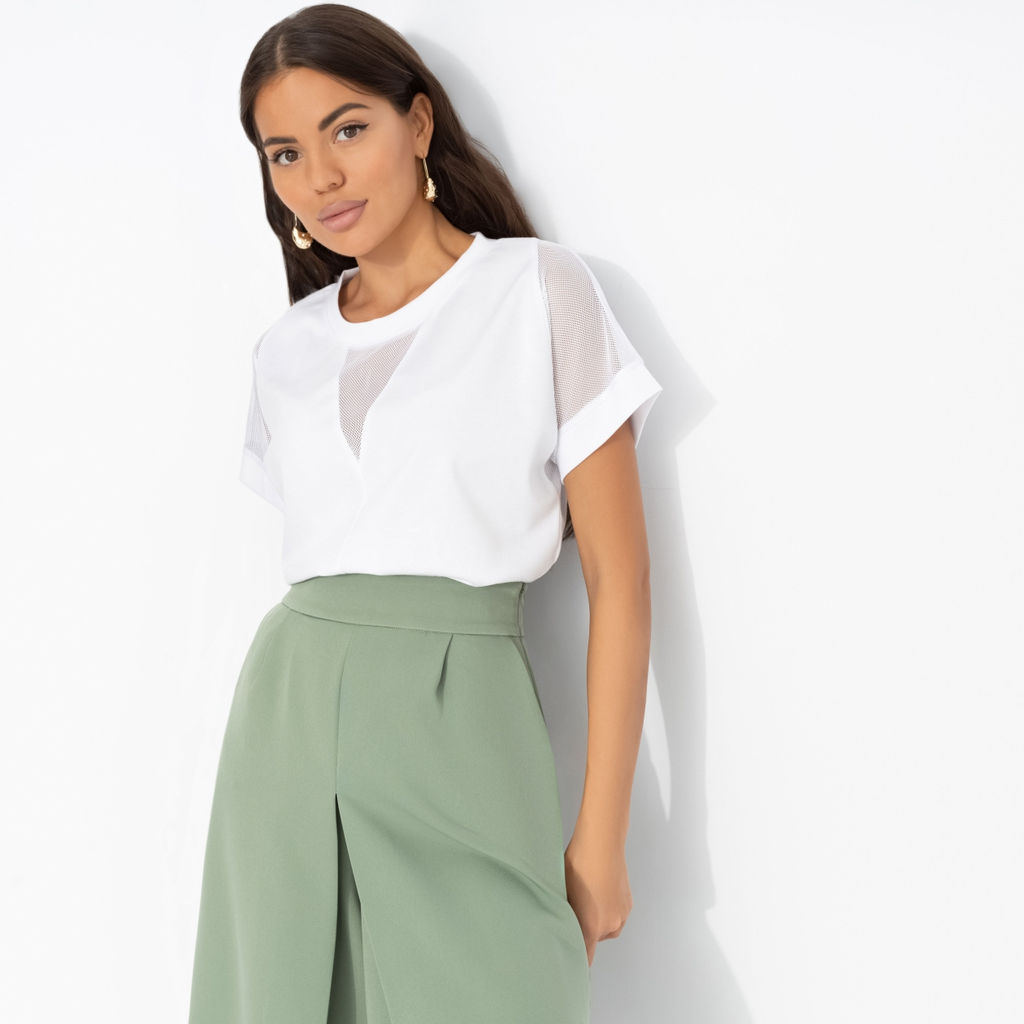 Футболка из эластичной ткани, Всегда нарядна - Charutti фото 5