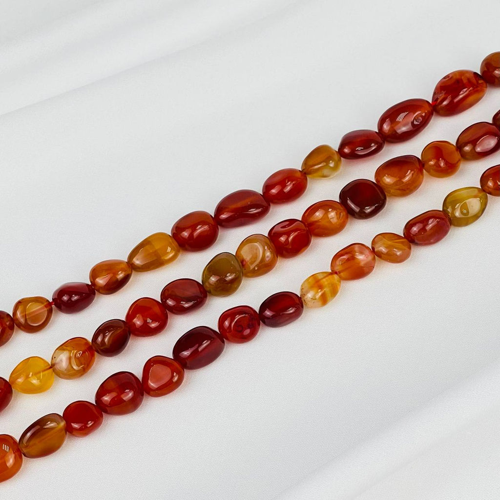 Бусины для украшений из Сердолика (галтовка) 40 см