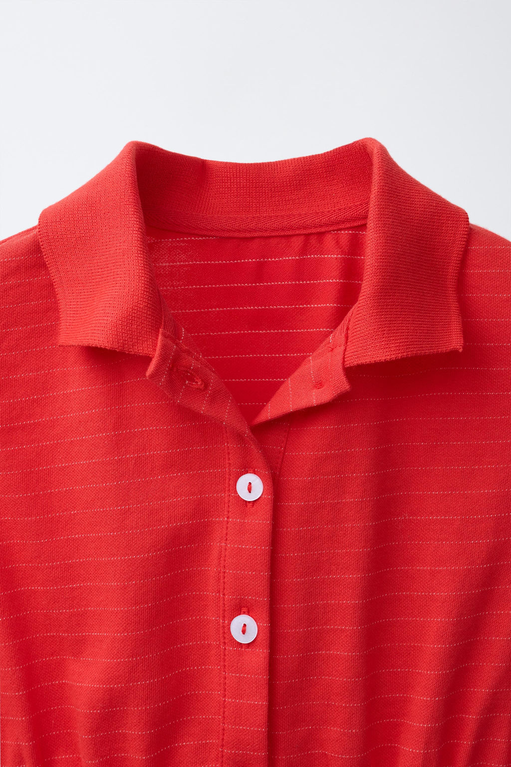 POLO CROPPED RAYAS / Rojo - Zara фото 3