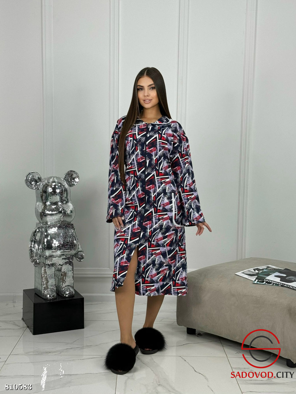 Халат женский с начесом