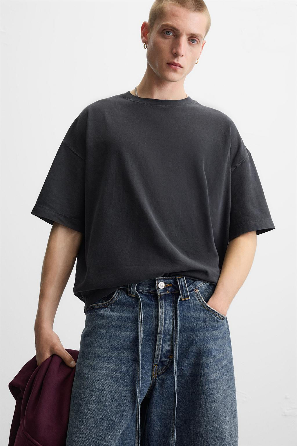 BASIC BOXY FIT T-SHIRT - Zara фото 36