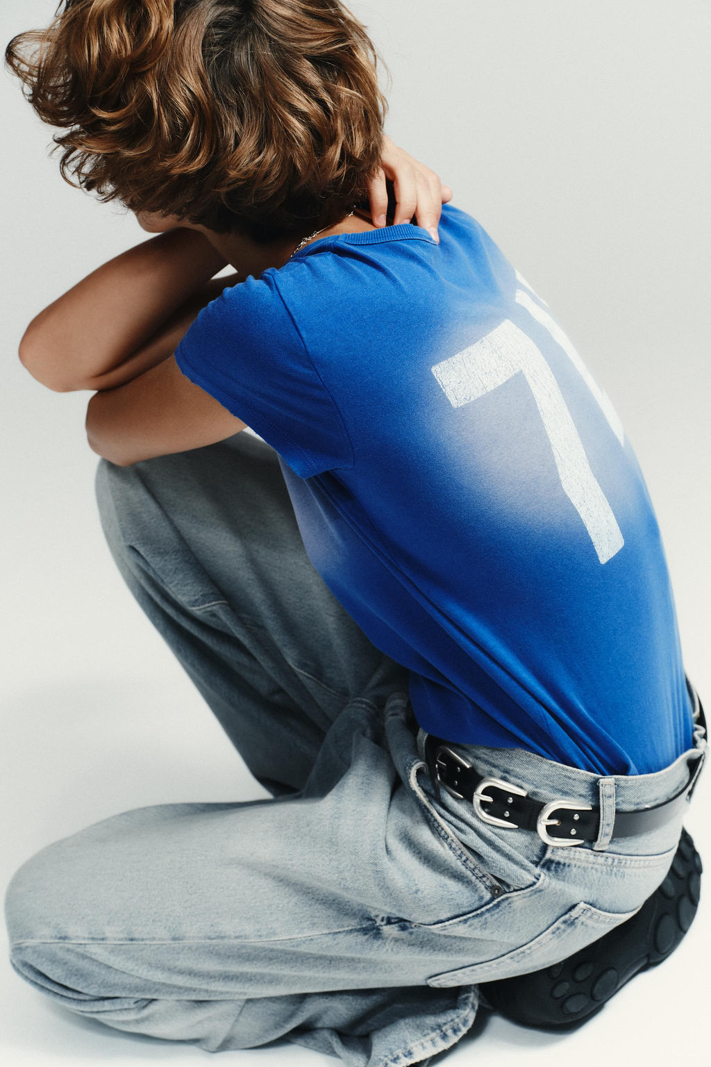 FADED-EFFECT TEXT T-SHIRT - Zara фото 3