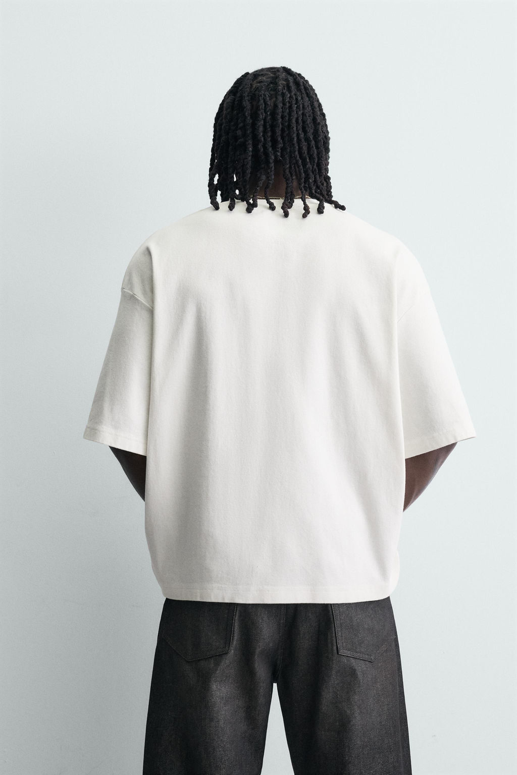 SUDADERA BOXY FIT ESTRUCTURA / Beige claro - Zara фото 3