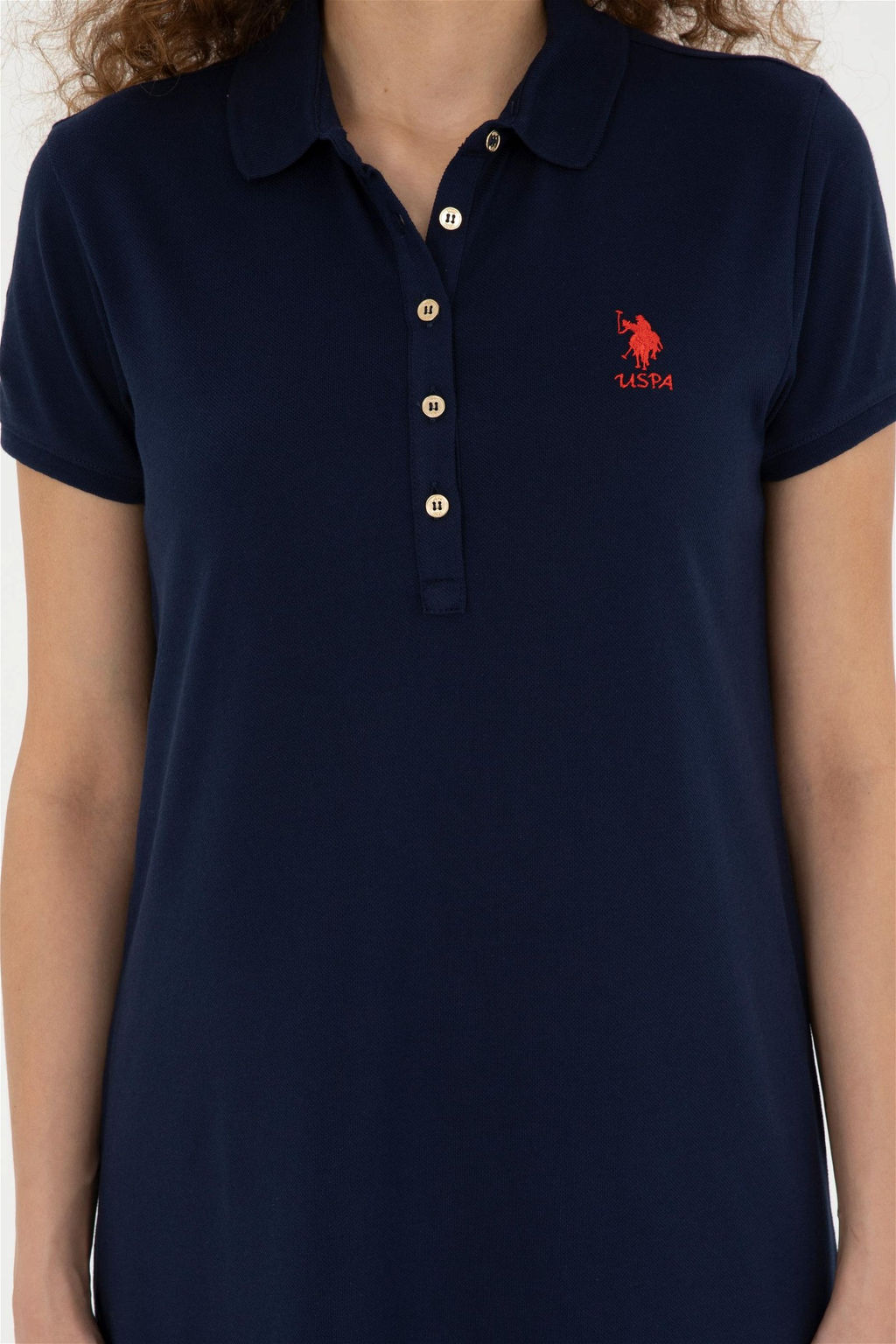 Платье женское U.S. Polo Assn трикотажное темно-синее хлопок с эластаном фото 5