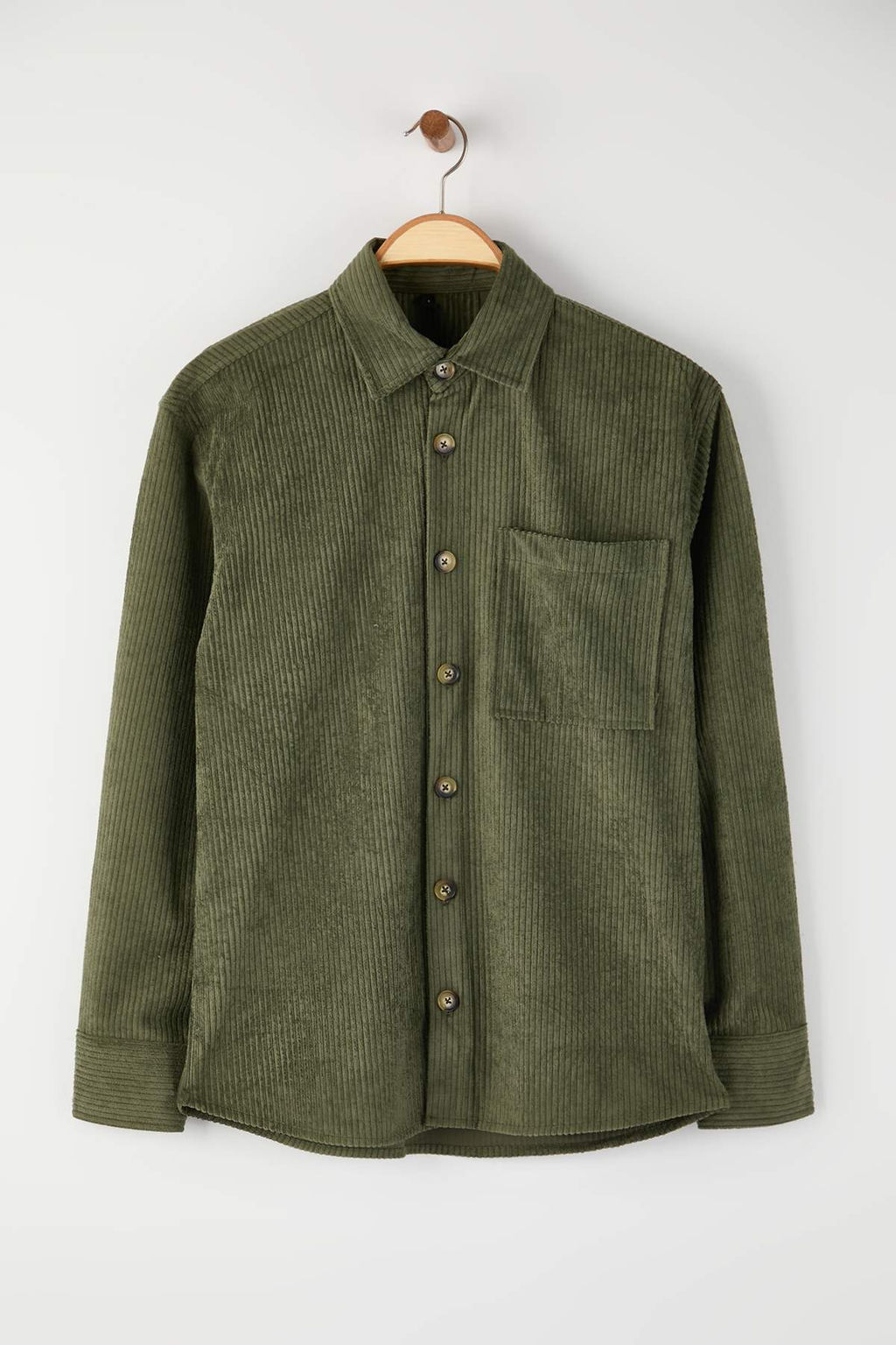 Haki Regular Erkek Gomlek TMNAW26GO00021