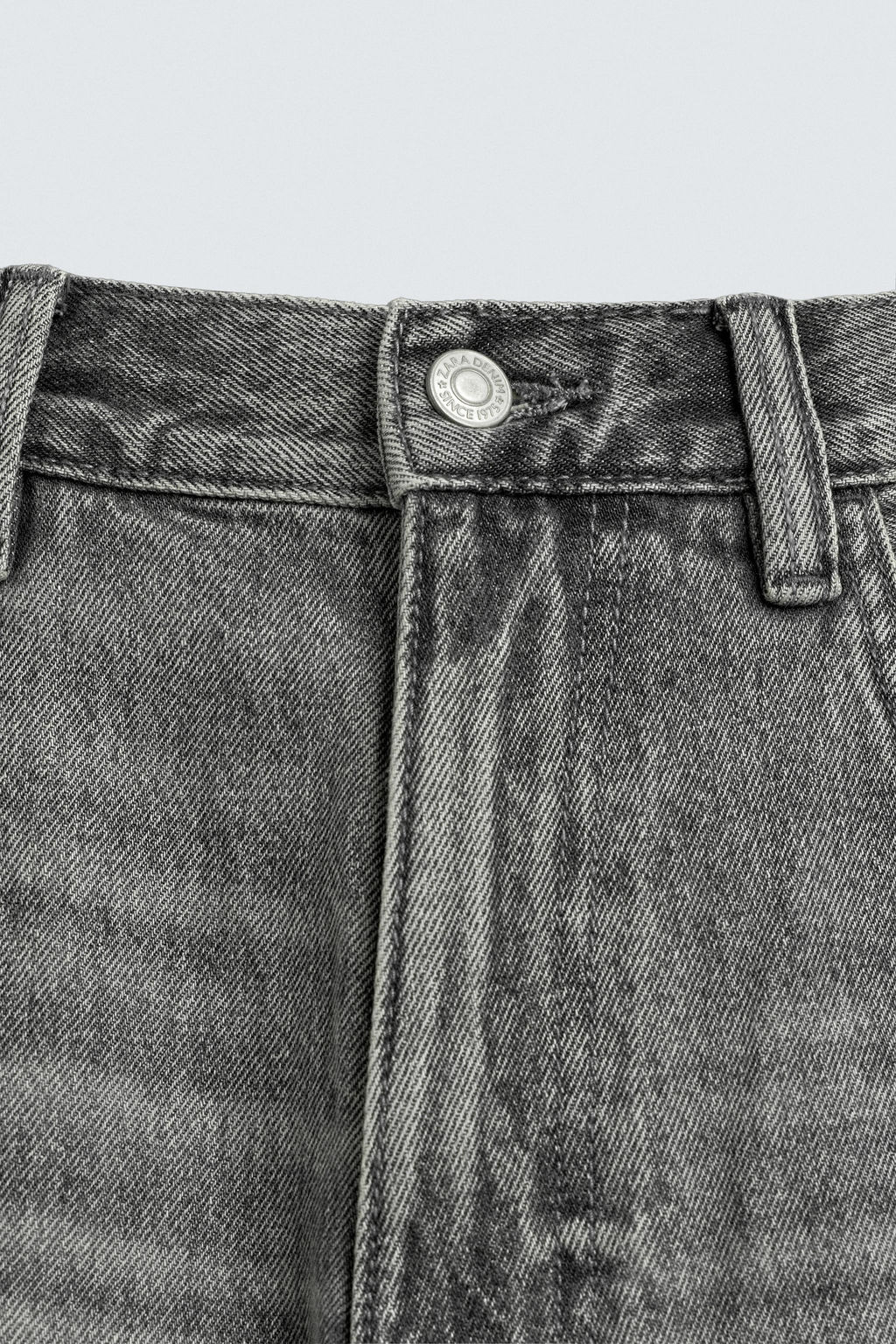 BERMUDA DENIM RELAXED FIT / Gris - Zara фото 8