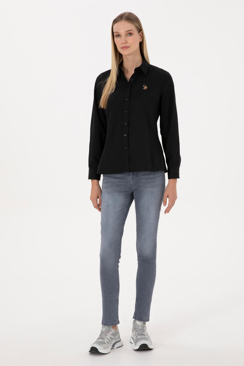 Kad_n Siyah Uzun Kollu Basic G_mlek - U.s. polo assn фото 4