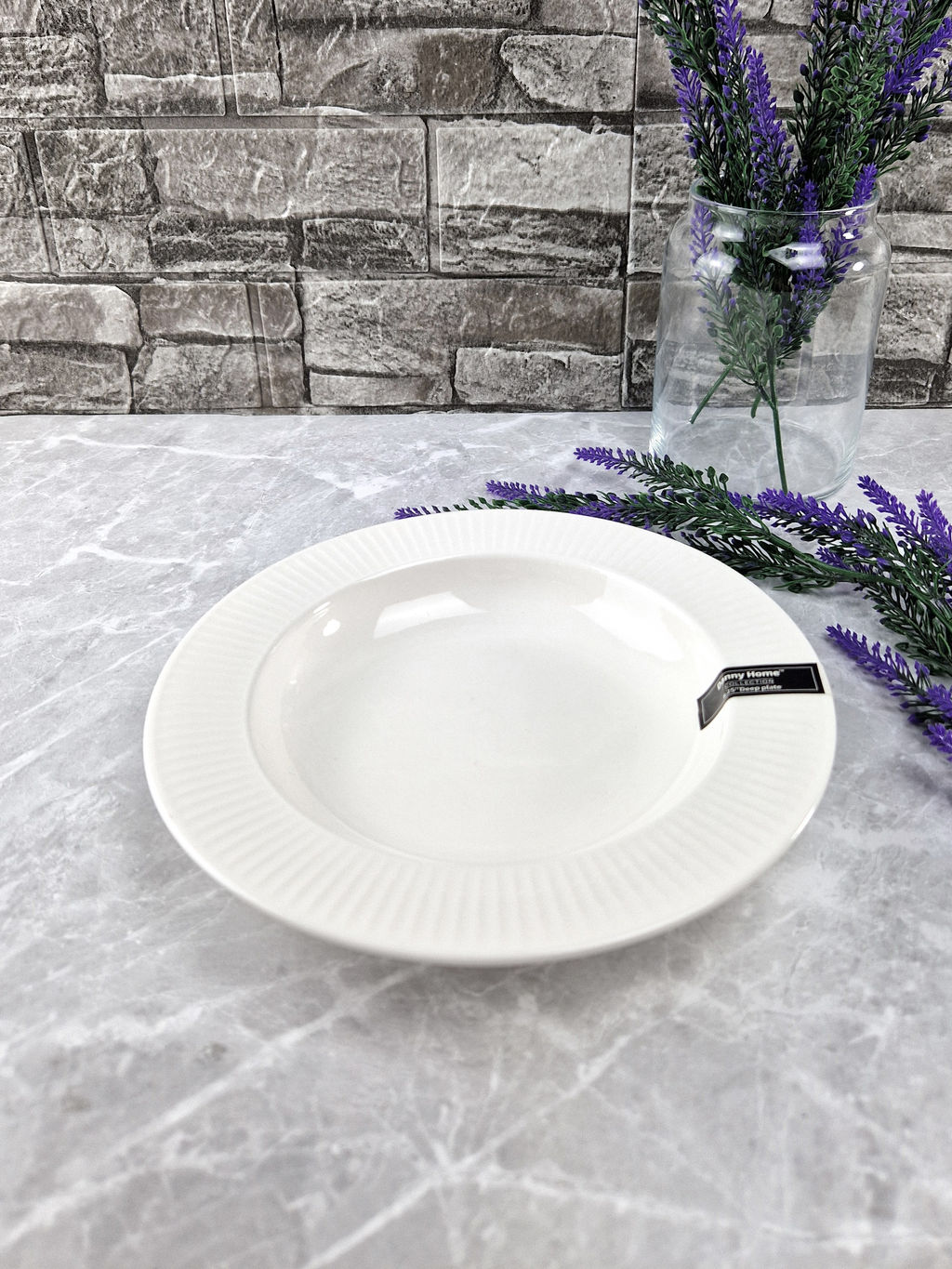 Цена за 2 шт. Тарелка cуповая 21,5*3,5см Lance Белье (фарфор) OLS-DM-74