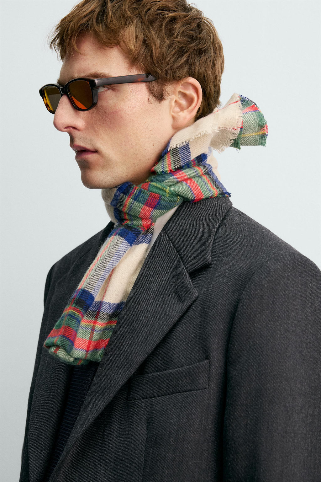GAFAS DE SOL OVALADAS AARON LEVINE X ZARA / Marr?n  фото 3