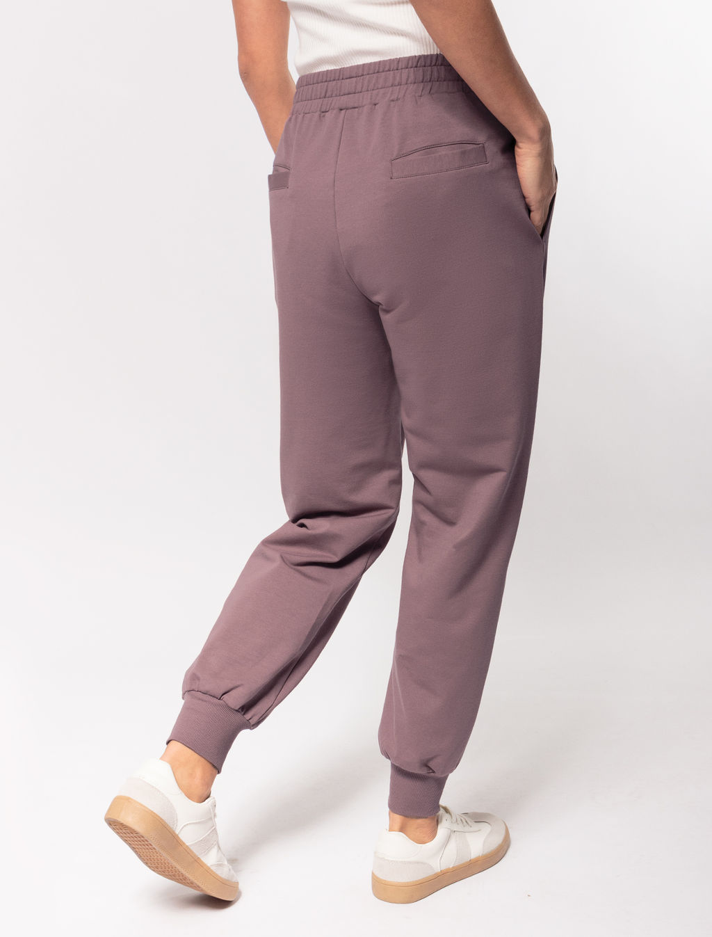 Брюки из тонкого футера с эластаном