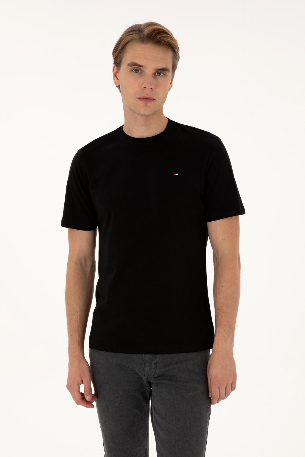 Erkek Siyah Basic Ti__rt