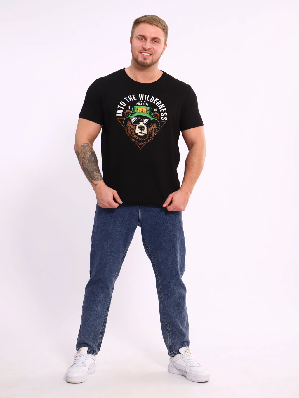 Футболка мужская, цвет черный