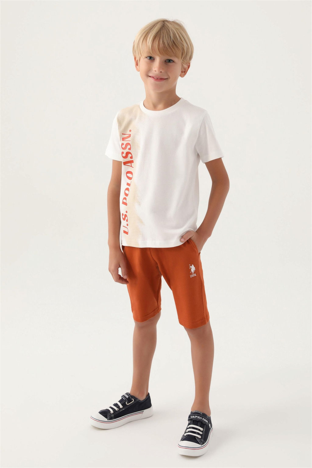 Кремовый пижамный комплект для мальчика - U.s. polo assn фото 2