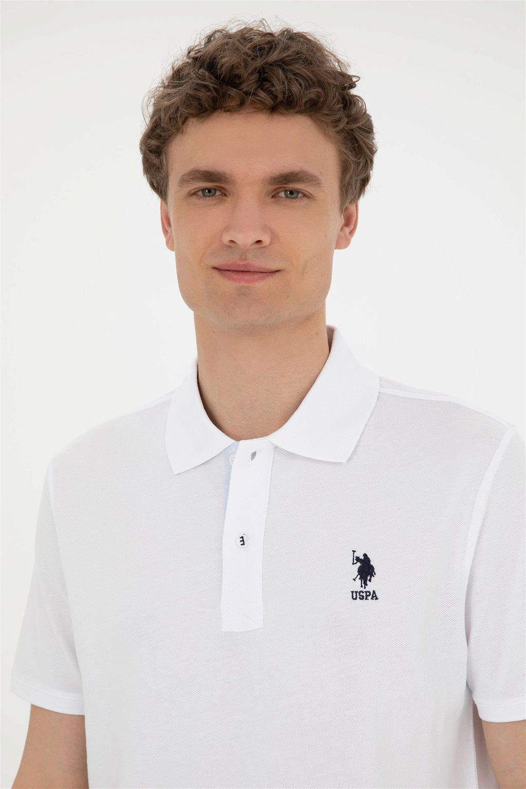 Футболка мужская U.S. Polo Assn белая хлопок  фото 2