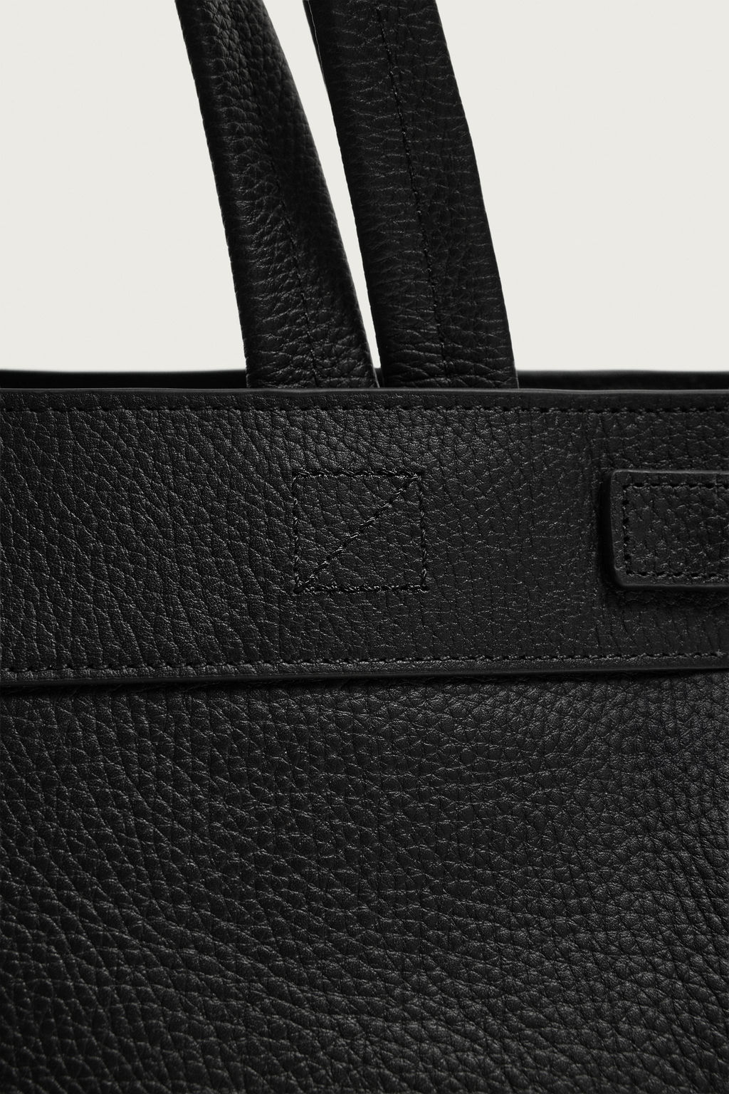 BOLSO SHOPPER PIEL / Negro - Zara фото 7