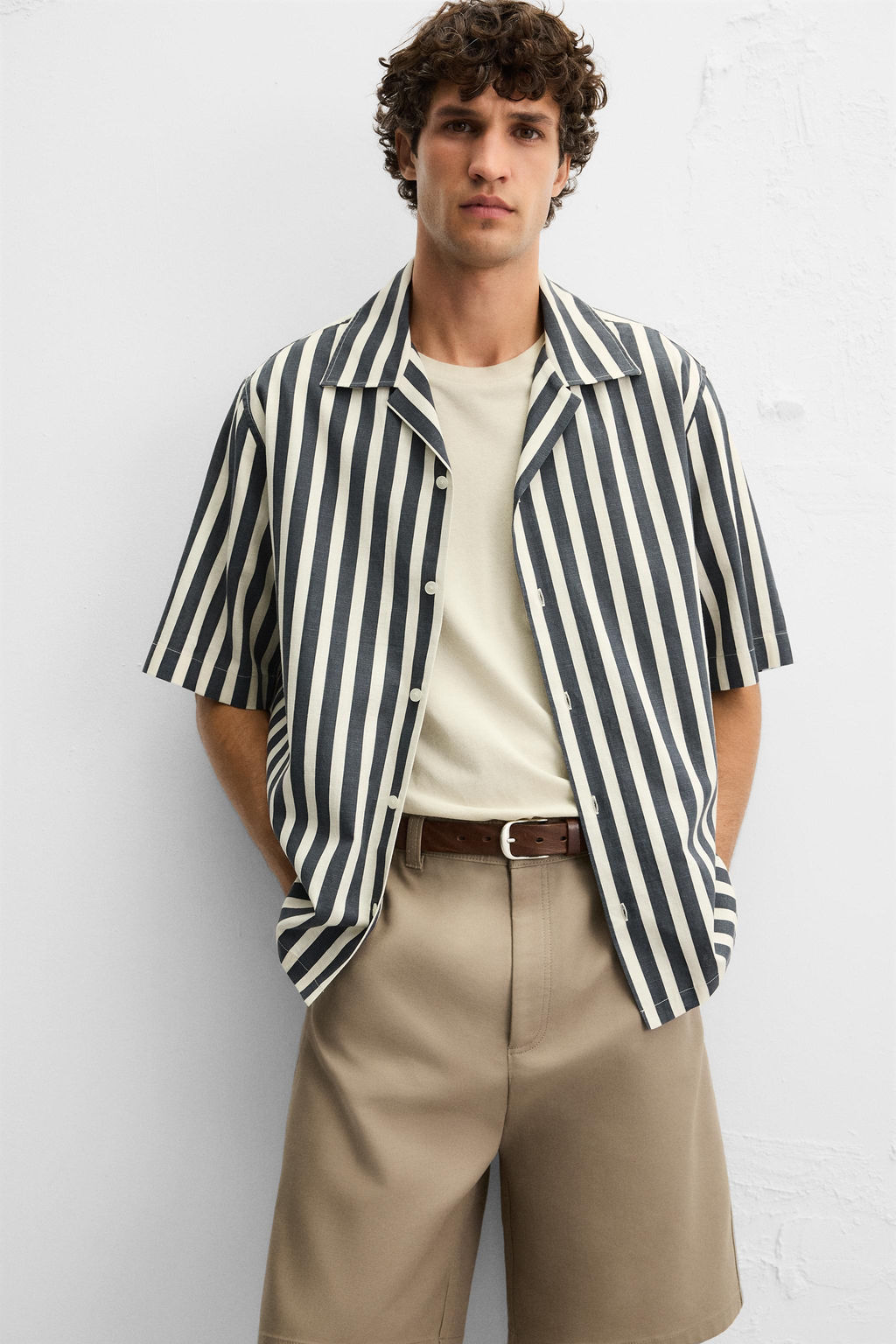 STRIPED TEXTURED SHIRT - Zara фото 14