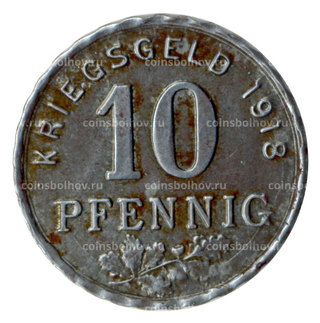 10 пфеннигов 1918 года Германия  Нотгельд (Хаттинген)